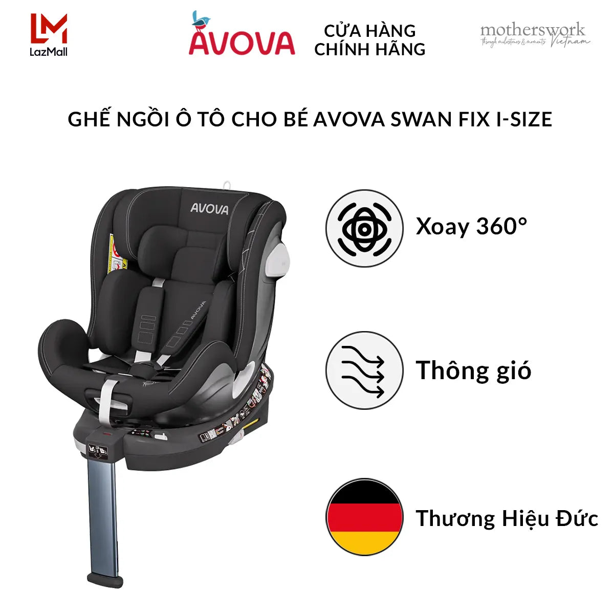 Avova Swan-Fix I-size Baby Car Seat