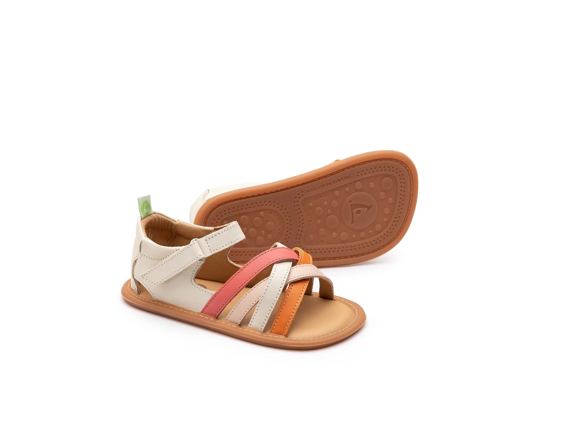 Giày sandal quai chéo Tip Toey Joey Criss Cross - Coral Mat