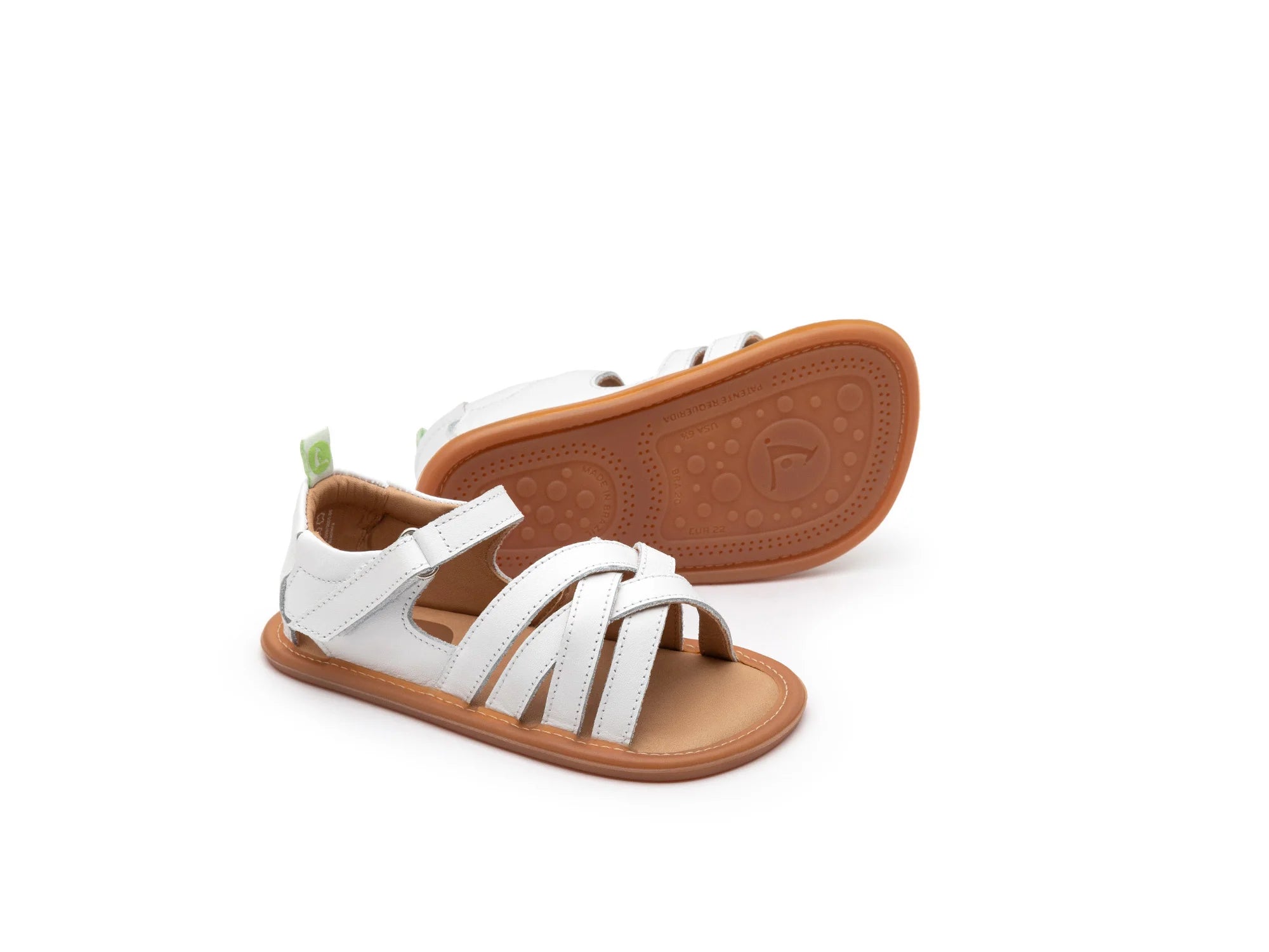 Tip Toey Joey Toddler Sandal Criss Cross - White