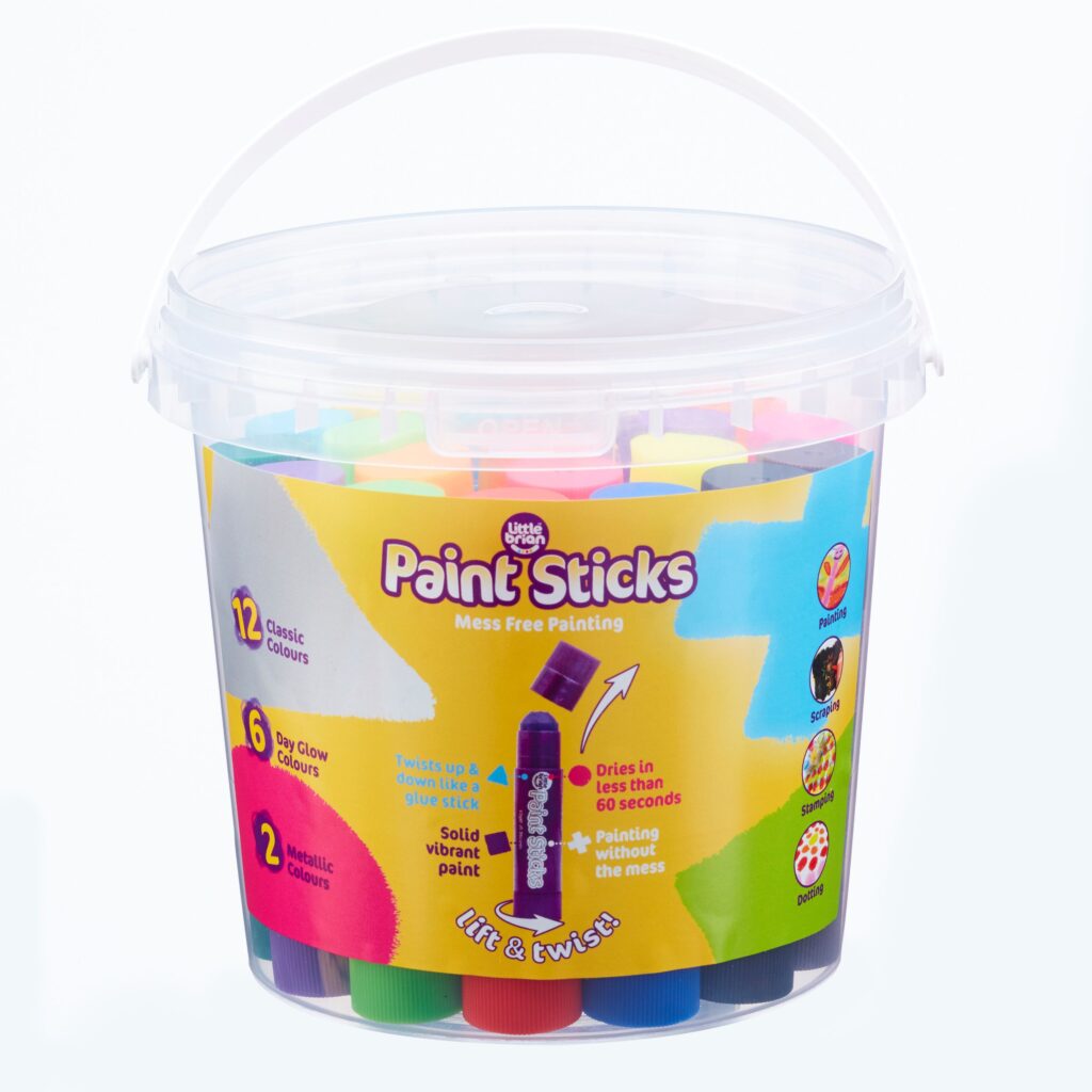 Little Brian Paint Sticks Assorted Paint Sticks Bucket