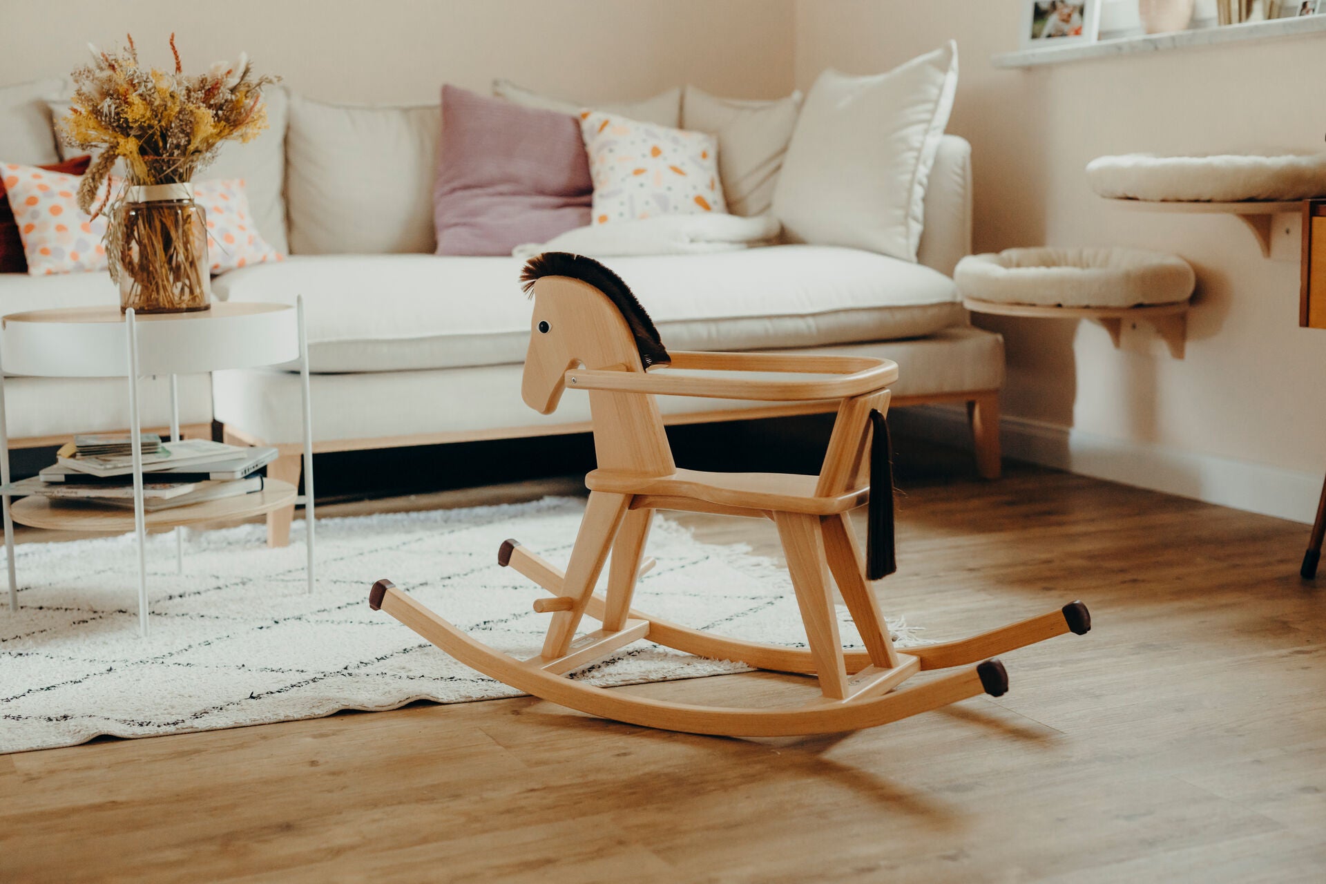 Geuther Halla Rocking Horse - Clear Varnish