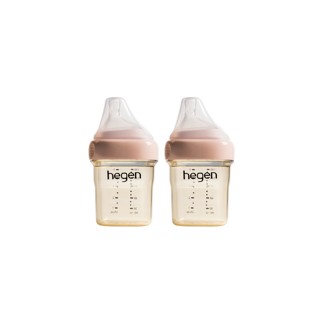 Set of 2 Hegen Ppsu Milk Bottles 150ml Nipple Size S From 1 - 3 Months