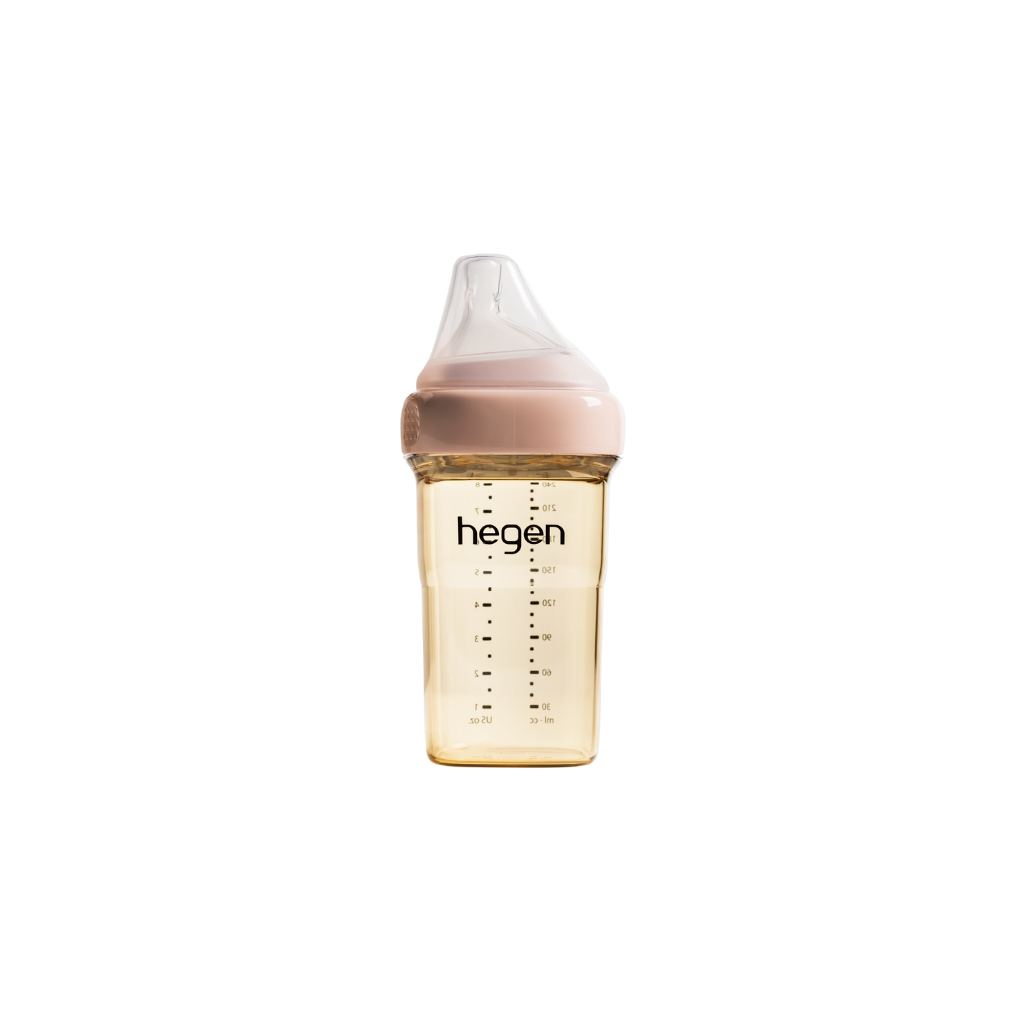 Hegen Ppsu Milk Bottle 240ml Nipple For Babies 3-6 Months Old 