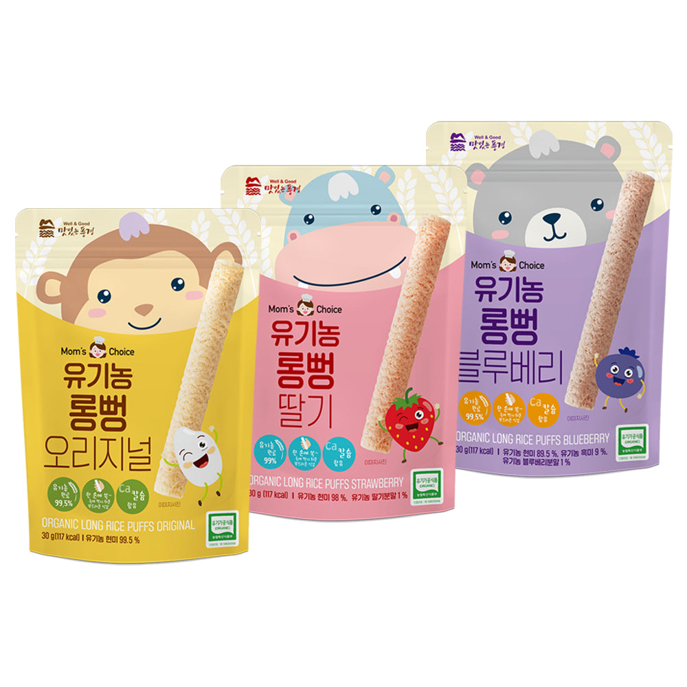 Mom's Choice Orgainic long bar rice cake with natural flavor 30g