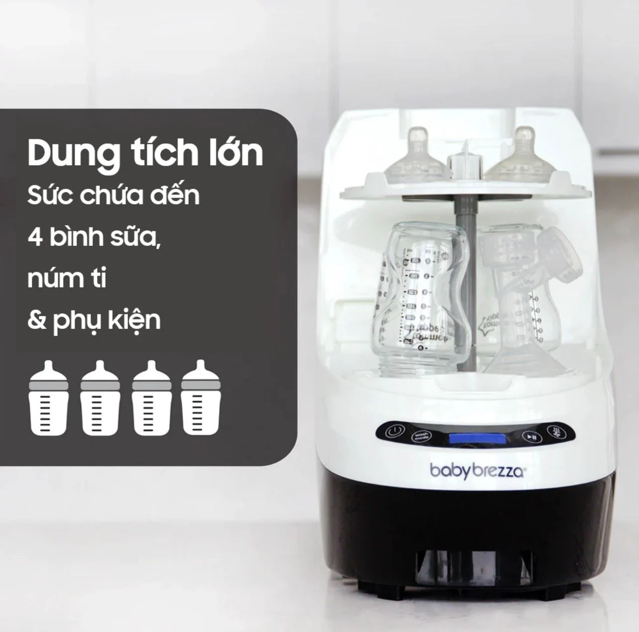 Máy rửa bình sữa Baby Brezza Bottle Washer Pro