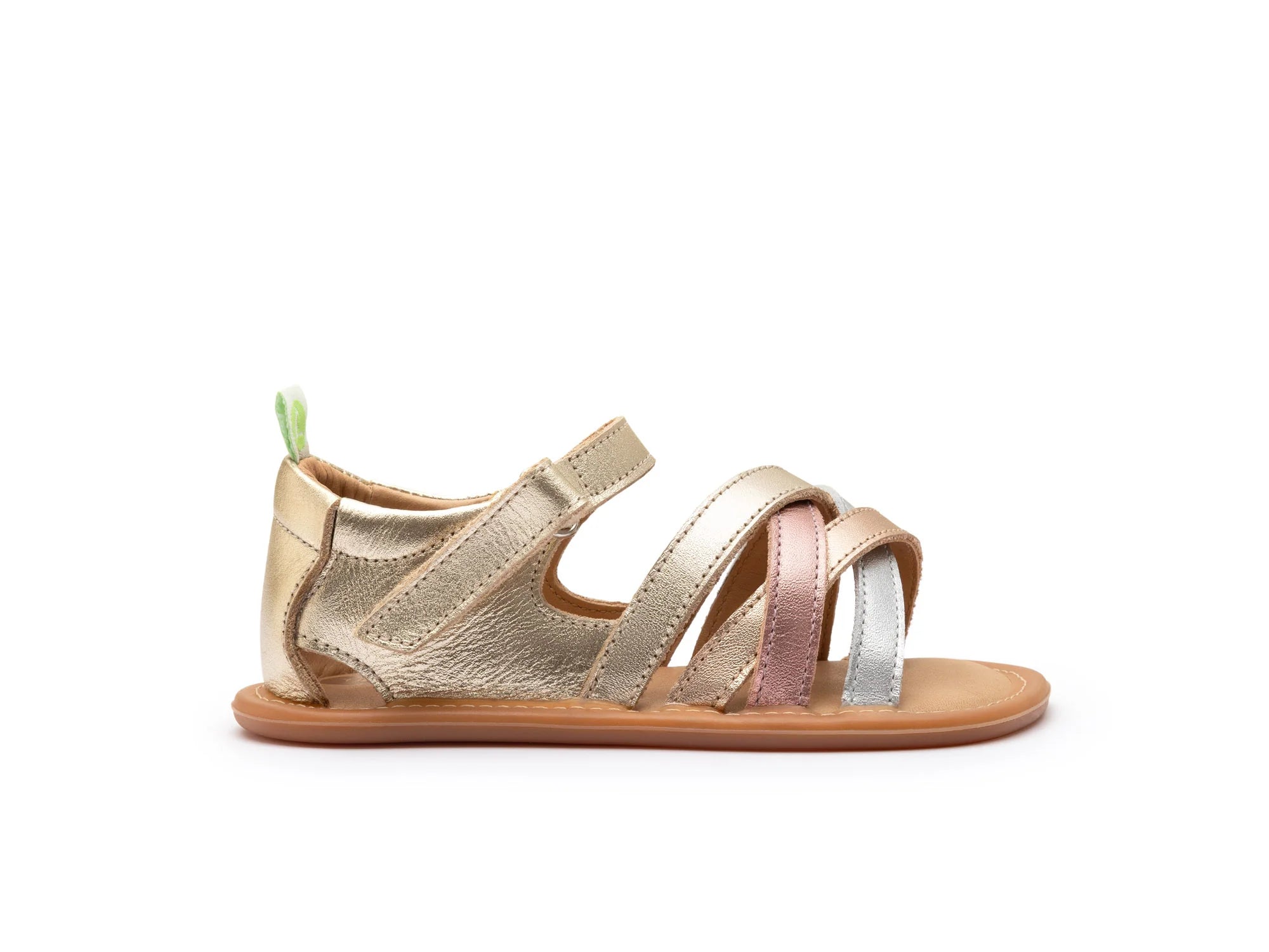 Tip Toey Joey Toddler Sandal Criss Cross - Chm/ M.Salmon/ Rose Gold