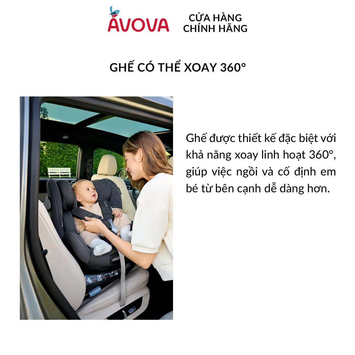 Avova Swan-Fix I-size Baby Car Seat