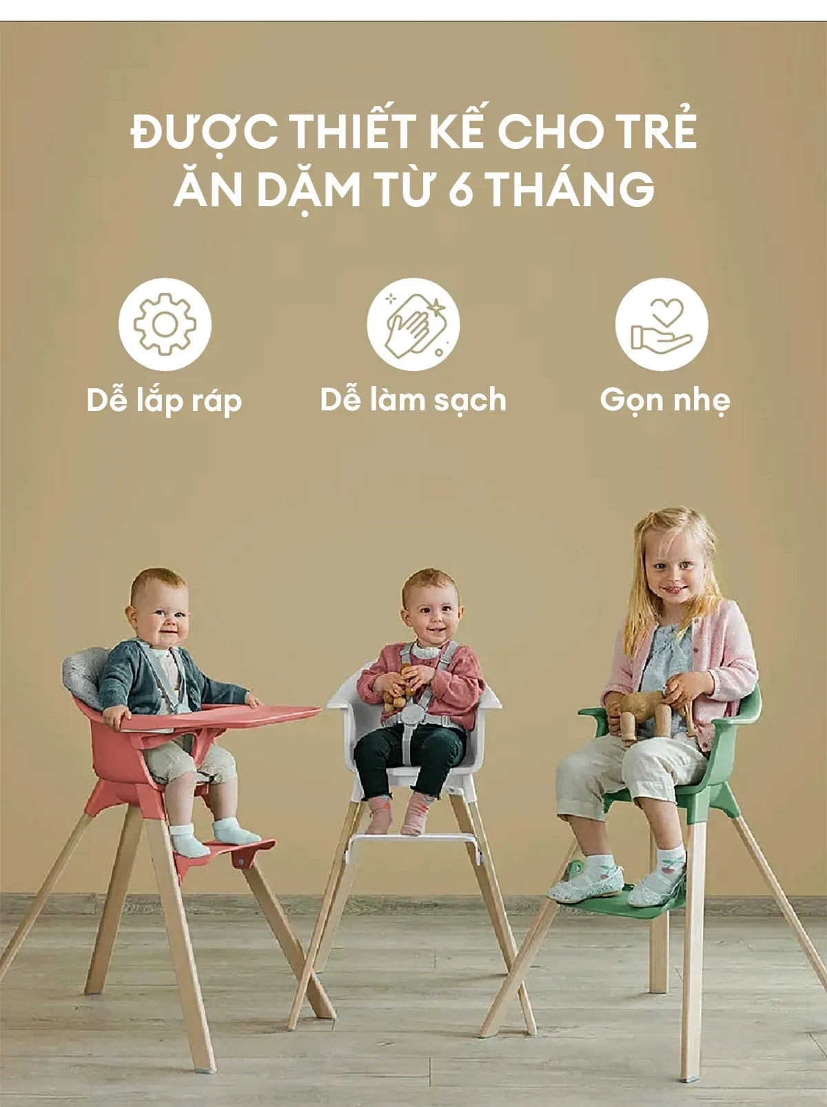 Stokke® Clikk™ Ghế ăn dặm [nhiều màu]