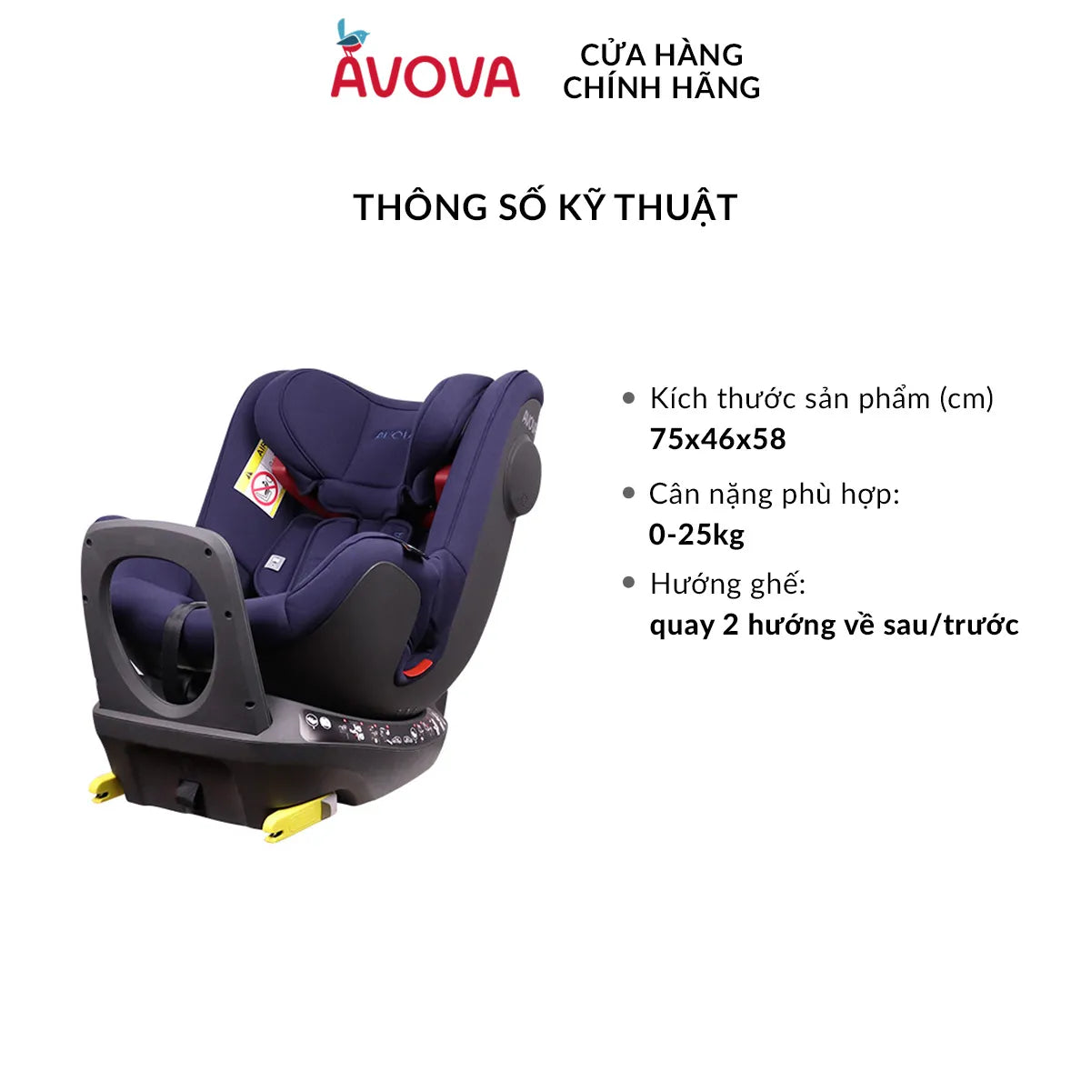 Avova Swan-Fix I-size Baby Car Seat