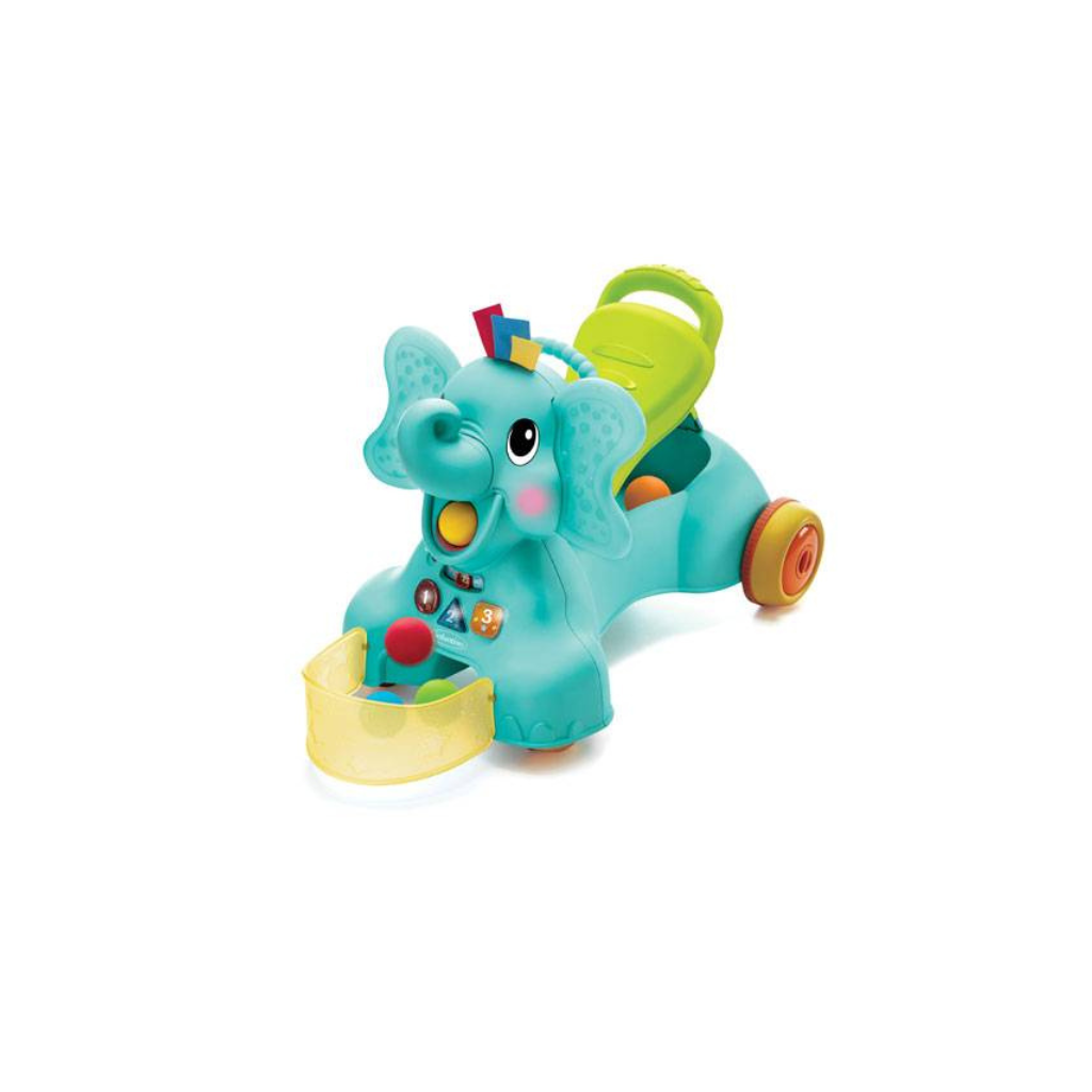 Infantino 3 In 1 Elephant Walk &amp; Ride