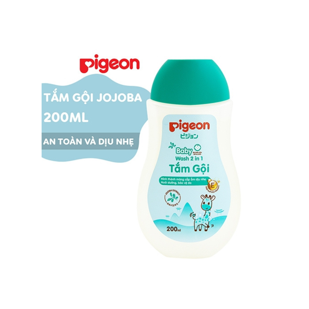 Tắm gội 2in1 tinh dầu Jojoba Pigeon Baby Wash 200ml