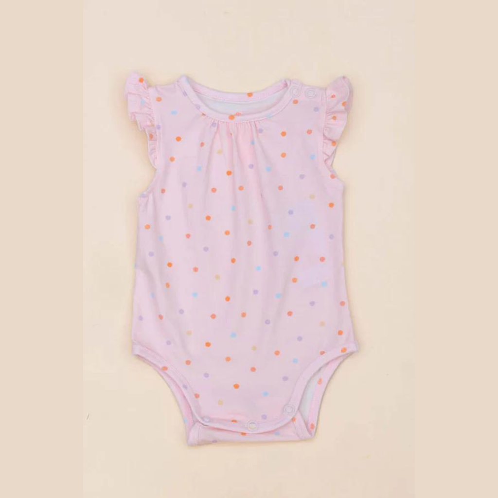 Elly Millie Onesie Chấm Bi Hồng