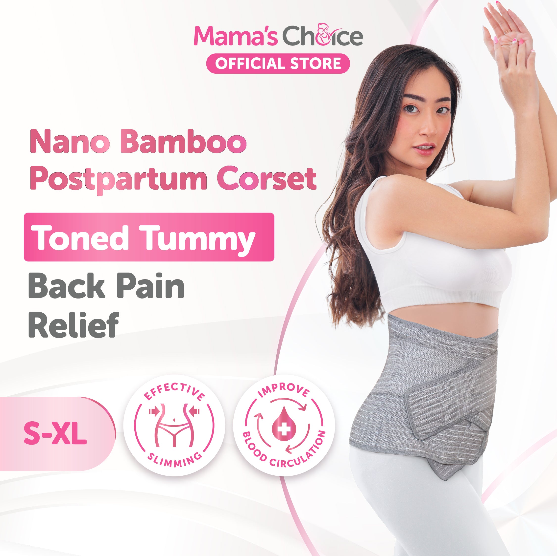 Mama's Choice - Áo corset chỉnh dáng chất liệu vải sợi tre nano dùng cho phụ nữ