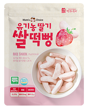 Bánh gạo Mom's Choice thanh dẹt vị dâu 25g