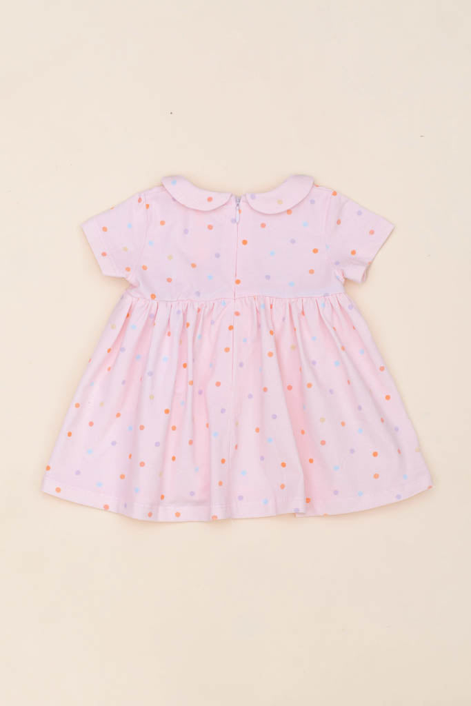 Elly Clara Pink Polka Dot Dress