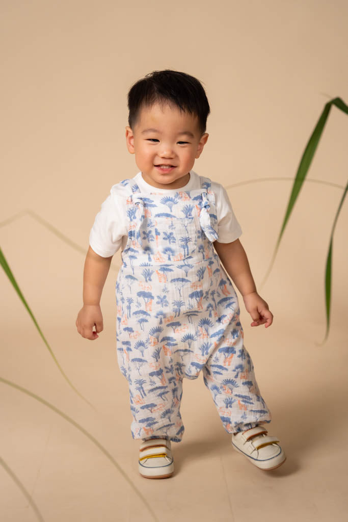 Elly Emery Blue Safari Jumpsuit