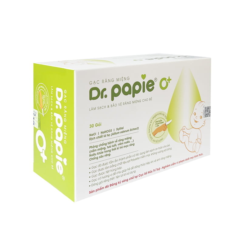 Gạc răng miệng Dr Papie 0+ (30 cái)