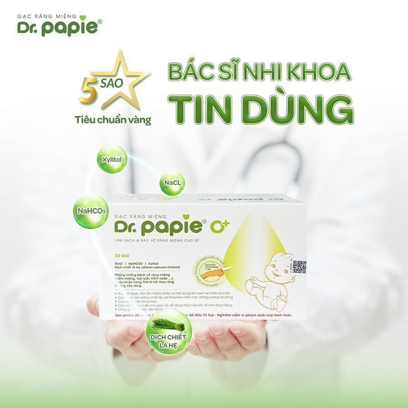 Gạc răng miệng Dr Papie 0+ (30 cái)