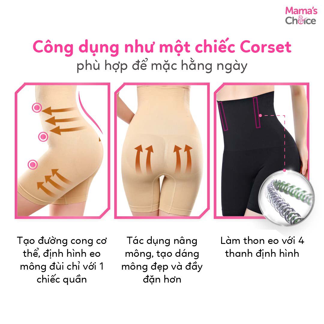 Mama's Choice - Quần short lửng định hình eo dành cho nữ