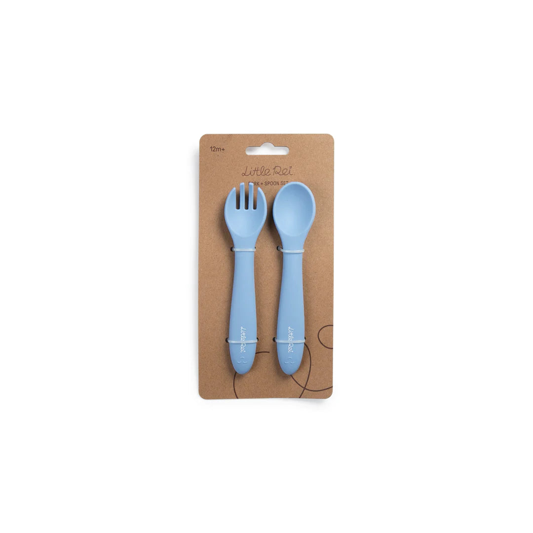 Silicone Fork and Spoon Set for Toddlers