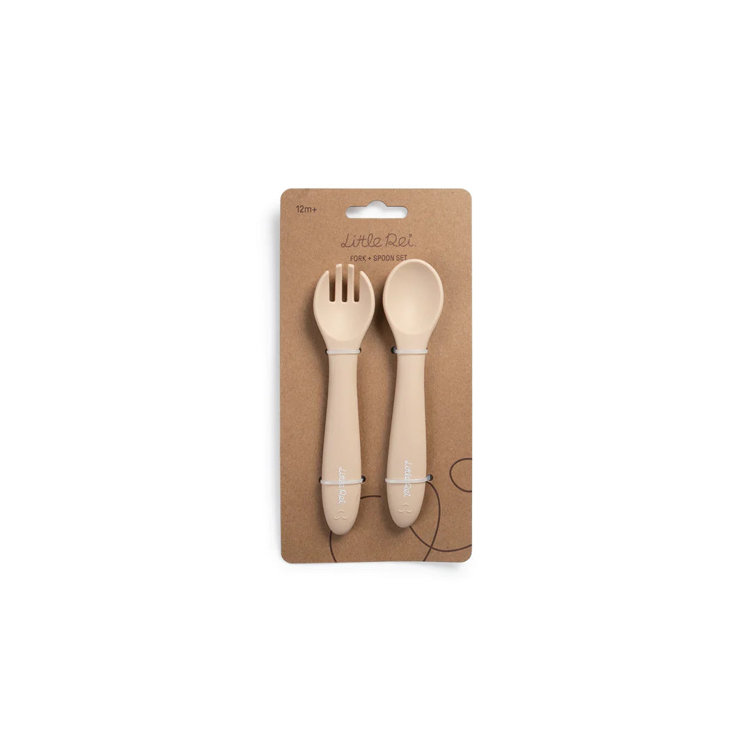 Silicone Fork and Spoon Set for Toddlers