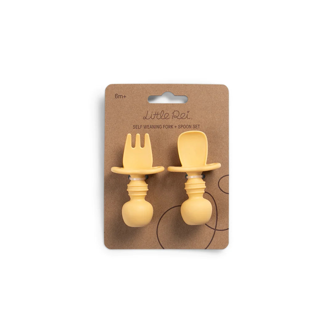 Silicone Fork and Spoon Set for Toddlers