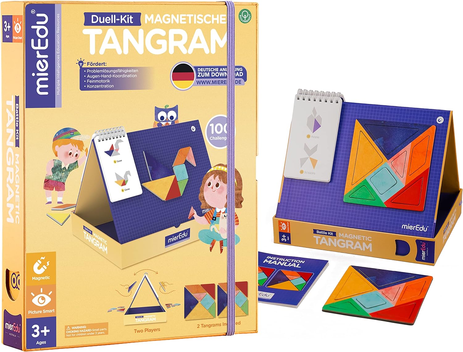 MierEdu Magnetic Tangram Battle Kit