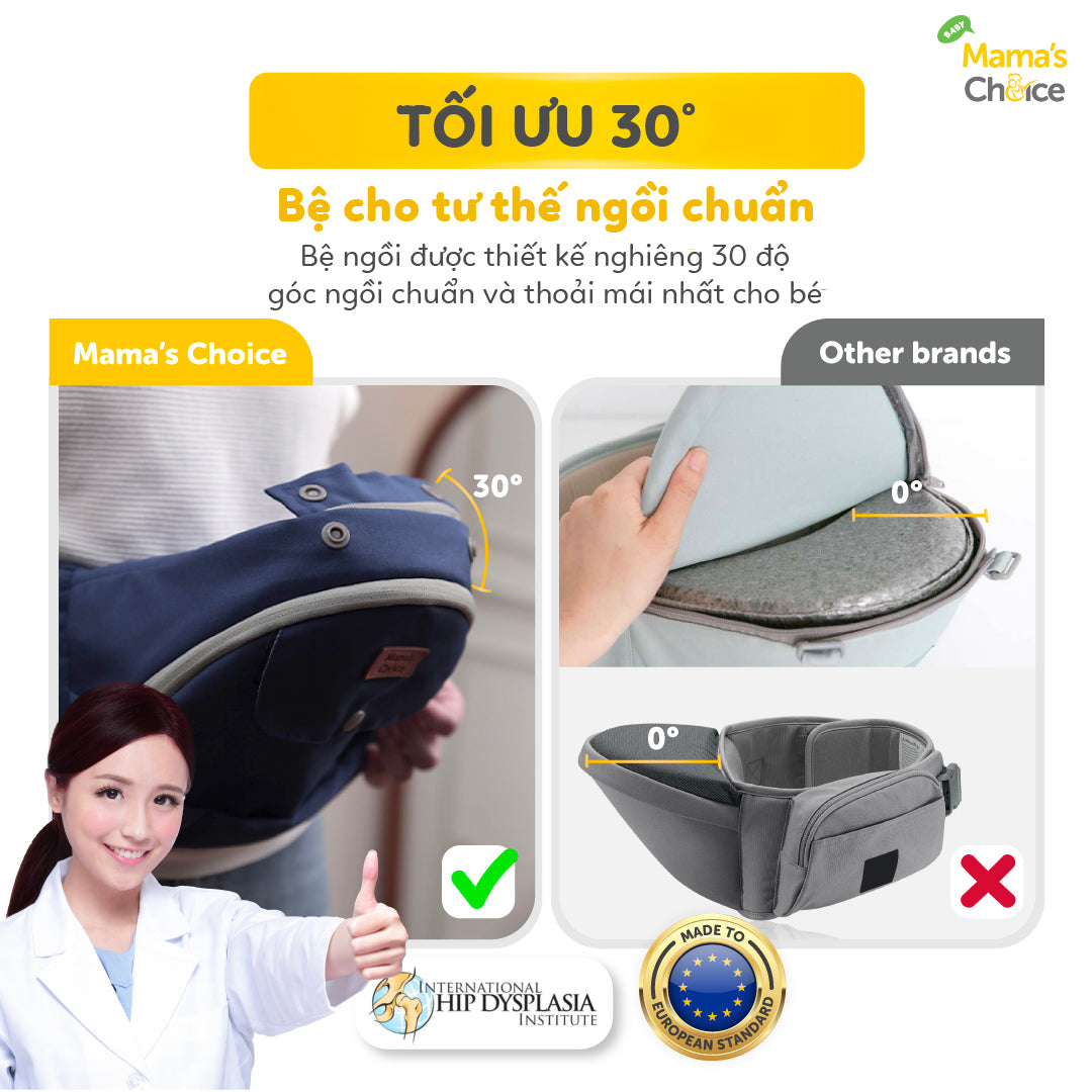 Mama's Choice - Địu em bé Baby Hipseat Carrier