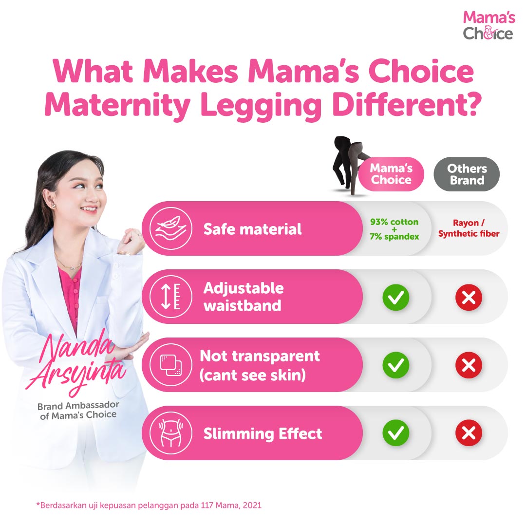 Mama's Choice - Elastic waist leggings for pregnant mothers