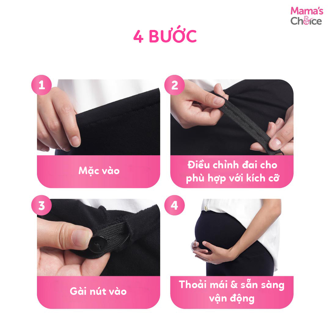 Mama's Choice - Quần leggings lưng co giãn cho mẹ bầu