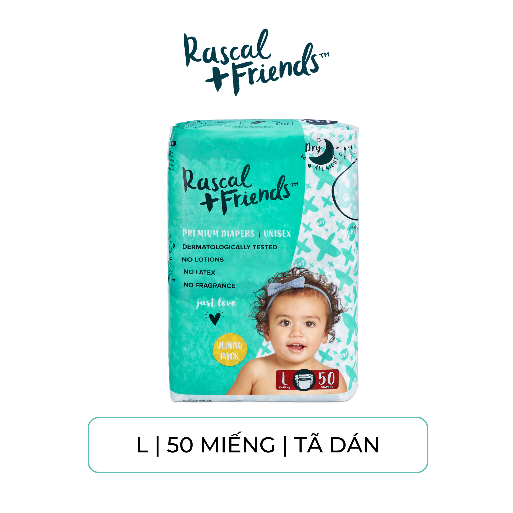 Rascals tã dán size L 50 miếng