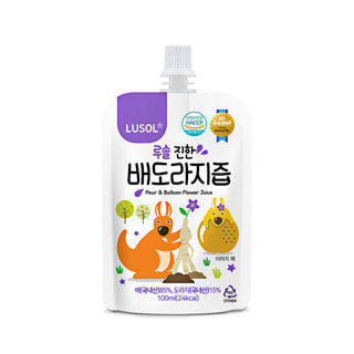 LUSOL Pure Pear Juice, Black Comfrey Root for Babies from 6 Months Old