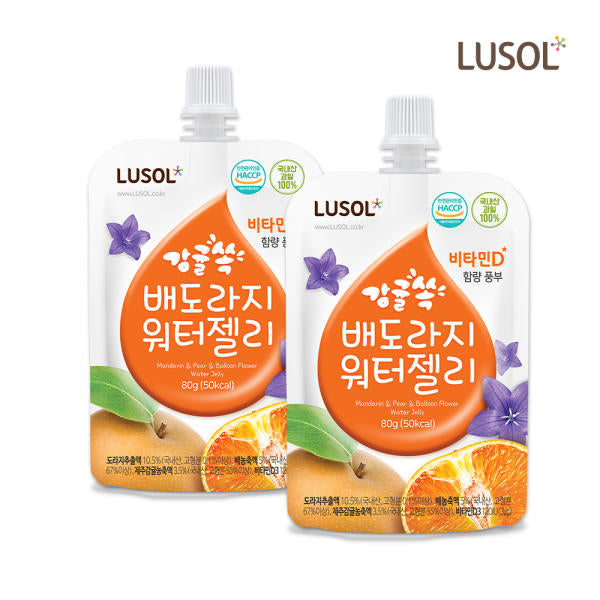 LUSOL Pear Jelly, Tangerine, Black Bellflower Root Water for Babies from 12 Months Old