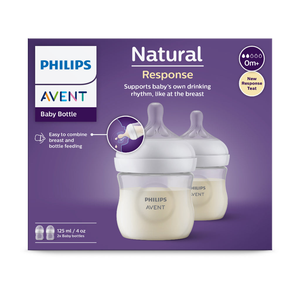 New Philips Avent simulated natural milk bottle for babies from