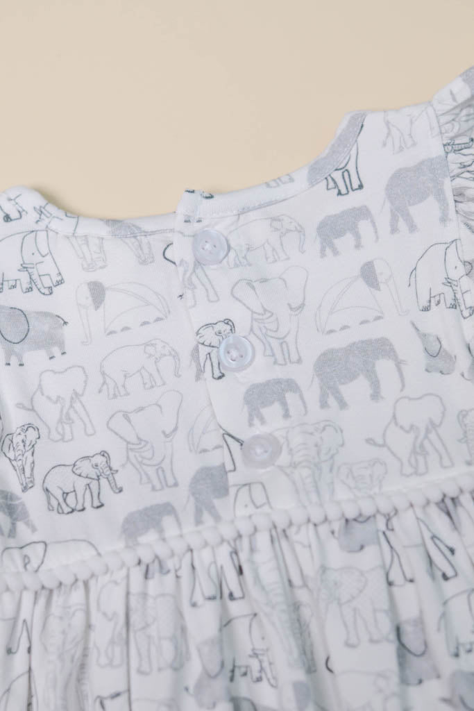 Elly Piper Gray Elephant Dress