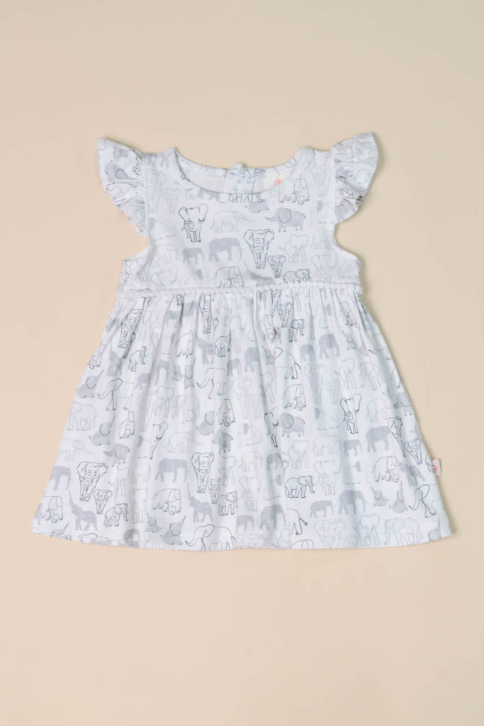 Elly Piper Gray Elephant Dress