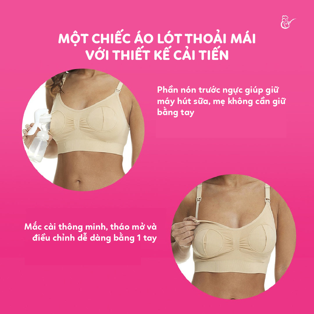 Mama's Choice - Áo lót ngực hỗ trợ hút sữa cho mẹ bầu