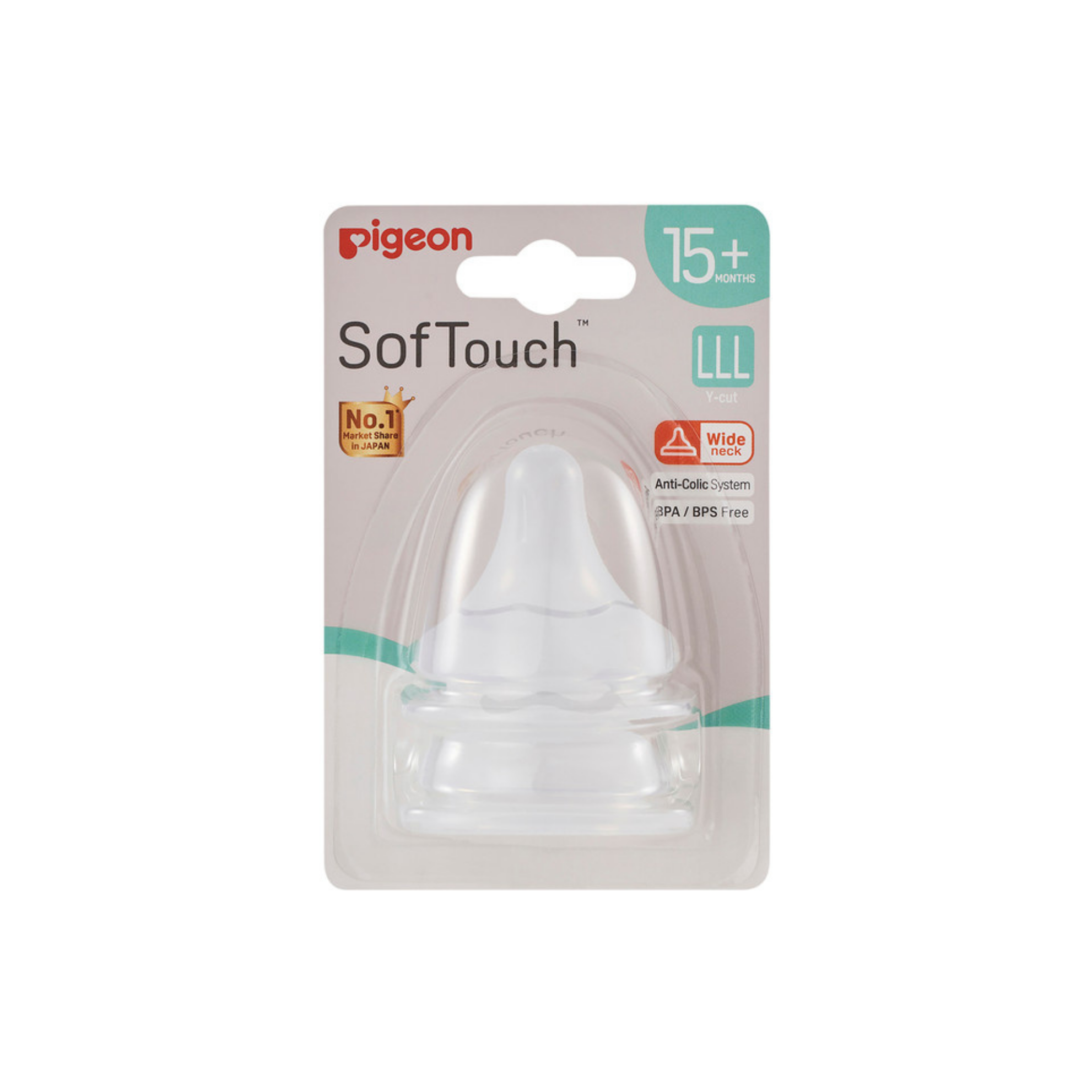 Gói vỉ núm vú Pigeon SofTouch 3