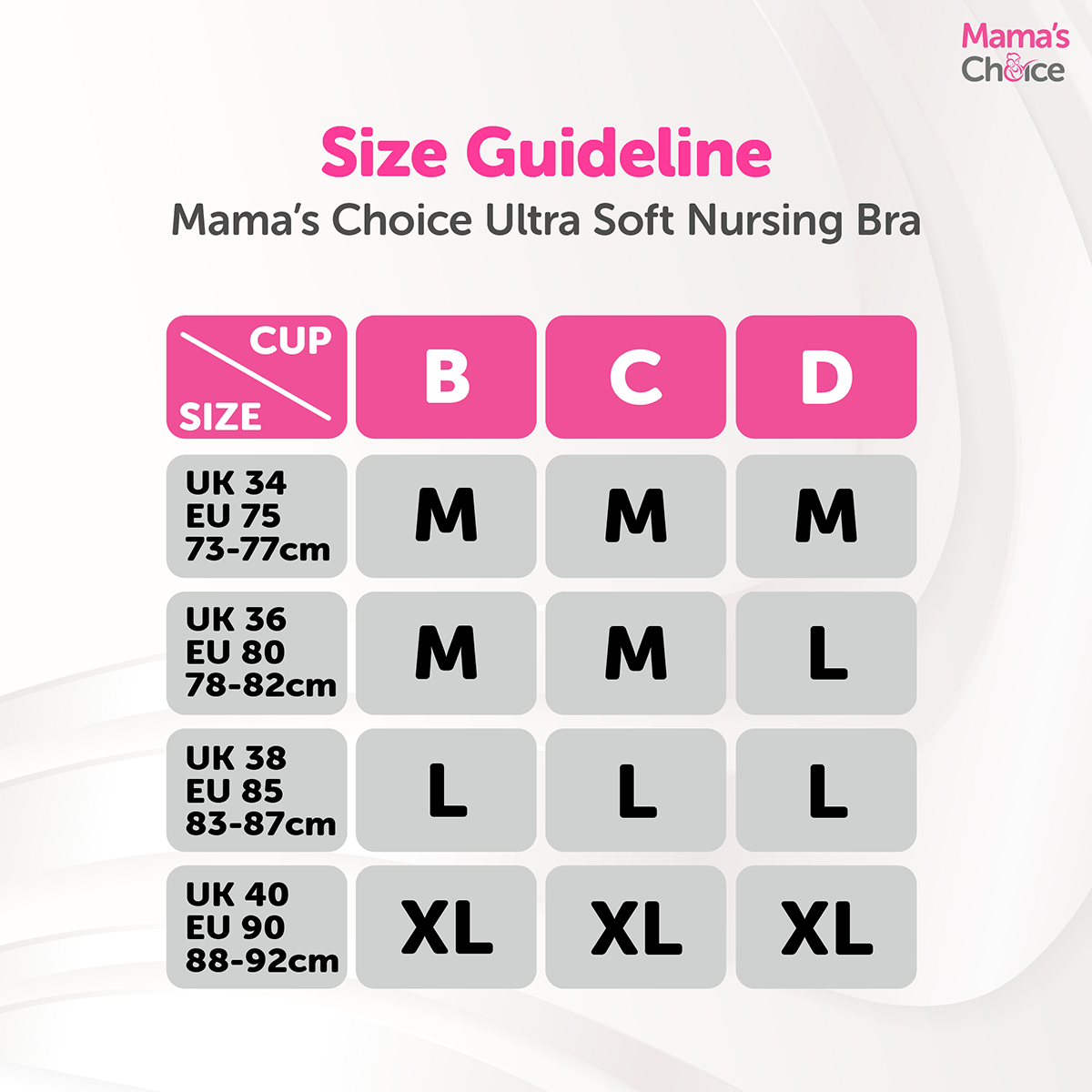 Mama's Choice - Ultra Soft maternity bra, black