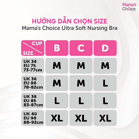 Mama's Choice - Áo lót ngực cho mẹ bầu Ultra Soft, màu đen