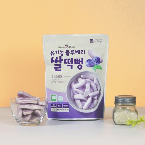 Mom's Choice flat rice cake with blueberry flavor 25g