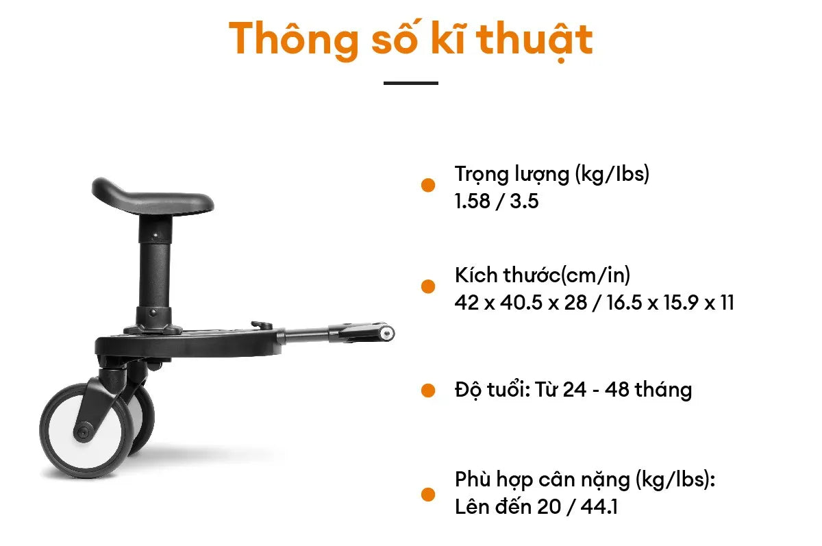 Stokke YOYO Ghế phụ kèm xe đẩy