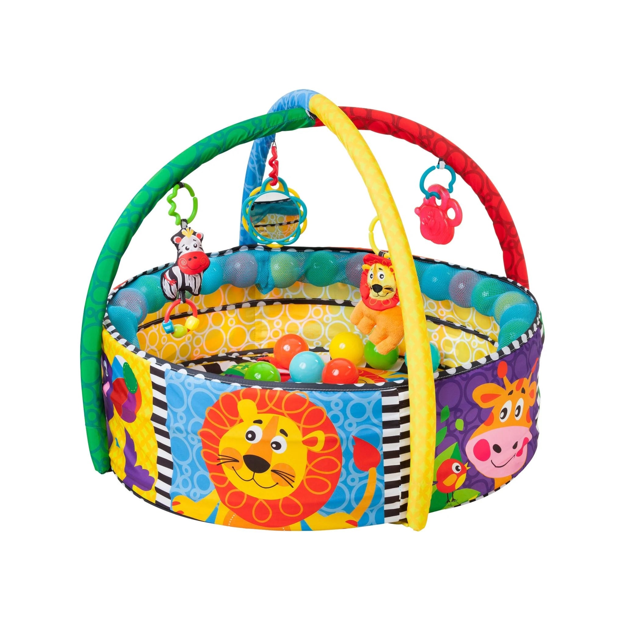 NHÀ BANH CÓ ĐỒ CHƠI TREO NÔI PLAYGRO BALL ACTIVITY NEST