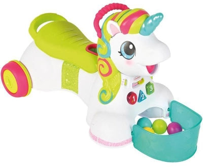 3-in-1 walker and footrest in the shape of Unicorn