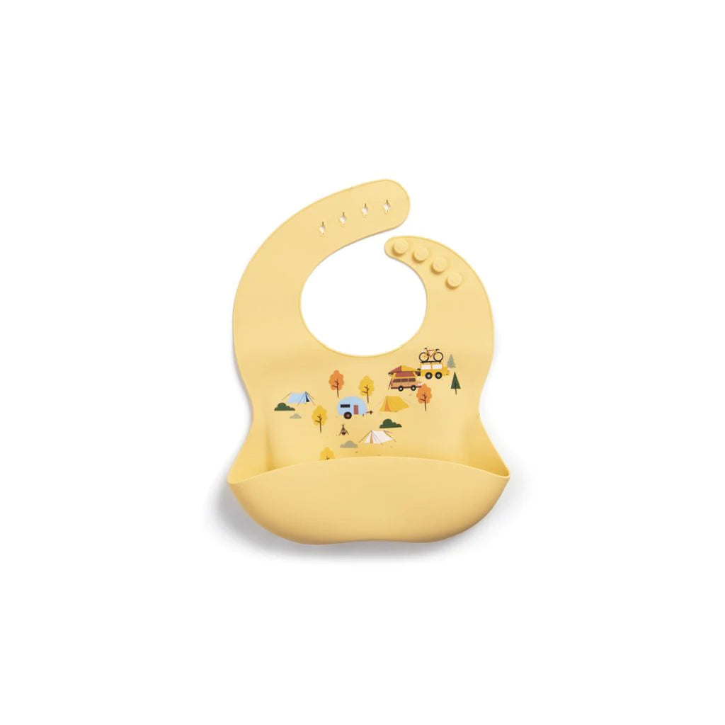 Silicone Bibs with Camping Pattern