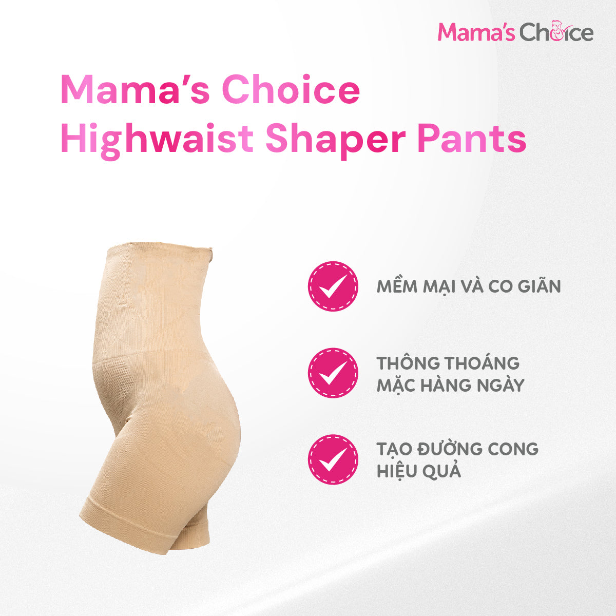 Mama's Choice - Waist shaping shorts for women