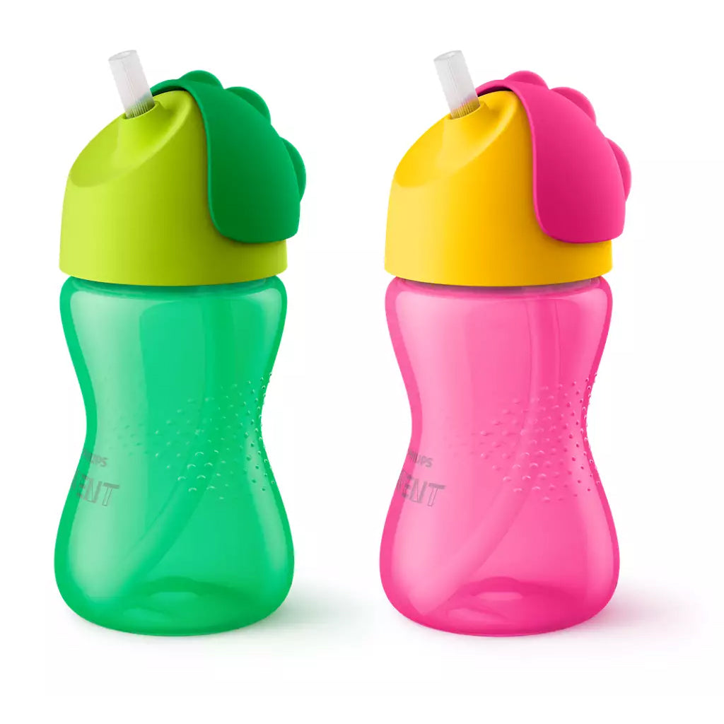 Drinking bottle with straw for 12 month old baby 300ml