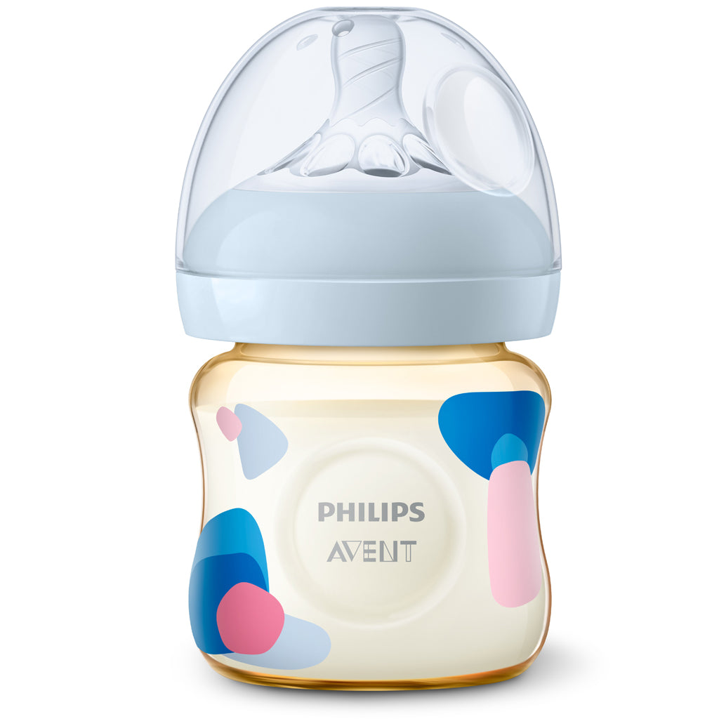 PPSU natural simulation milk bottle for babies from 0 months old (125ml-single)