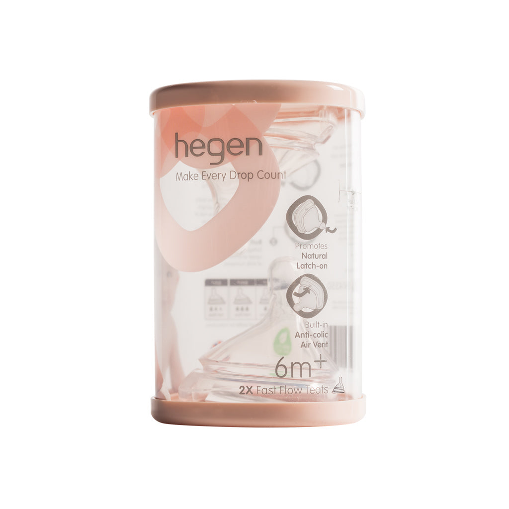 Hegen Size L Nipple for Babies Over 6 Months Old (Set of 2)