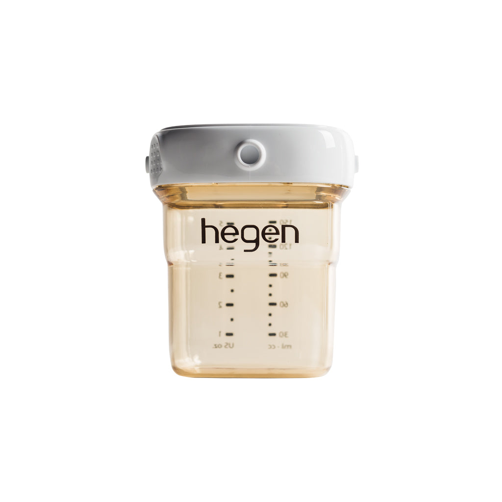 Hegen Ppsu Milk Storage Bottle 150ml White Lid